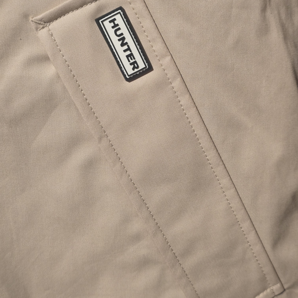 Hunter Rain Jacket Water Resistant Cotton Smock Tan Size XL NEW - Picture 3 of 5